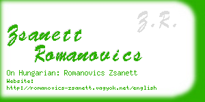 zsanett romanovics business card